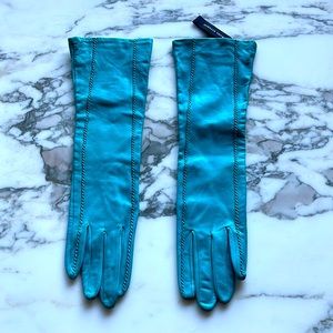Banana republic, long leathergloves, with silk lining - new!